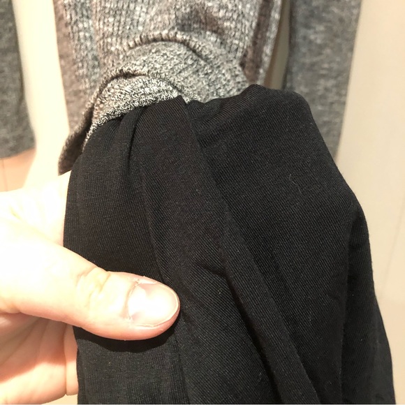 NWT Anthropologie grey knit sweater dress large - Picture 5 of 8